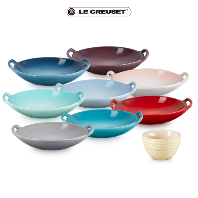 Le Creuset 瓷器拉麵碗20cm+韓式飯碗10cm