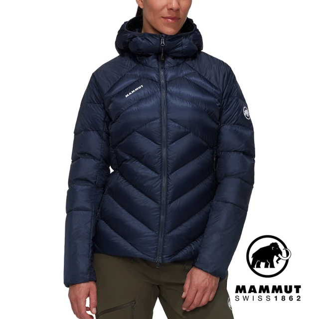 Mammut 長毛象 Taiss IN Hooded Jacket W 專業防風防潑水羽絨外套 海洋藍/黑 女款 #1013-03290