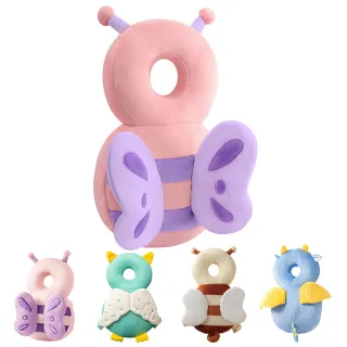 【Nil】毛絨/網布寶寶防摔護頭枕 嬰兒防撞頭部保護枕 兒童學走路必備防摔枕(後背靠枕 背枕 保護墊 防摔帽)