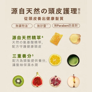 【Hair Recipe】綠茶柚子洗護髮組(洗髮精530ml+頭皮髮膜6入)髮的食譜/髮的料理