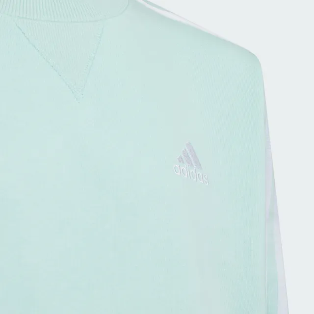 【adidas 愛迪達】ESSENTIALS PLUS 運動上衣 大學T 童裝 JH1175
