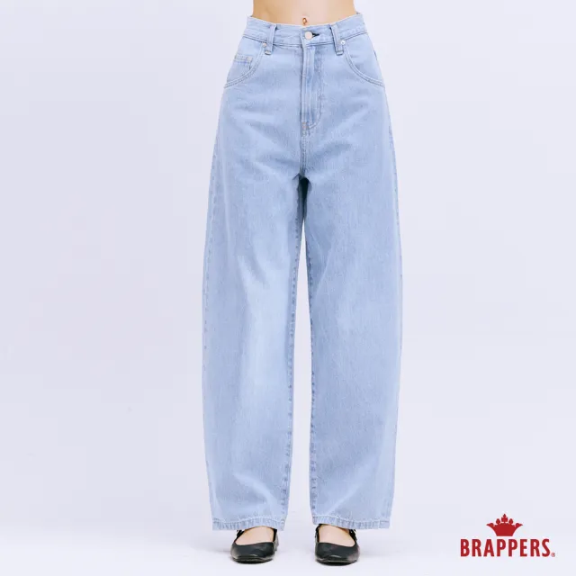 【BRAPPERS】女款 Boy friend系列-全棉錐形牛仔褲(淺藍)