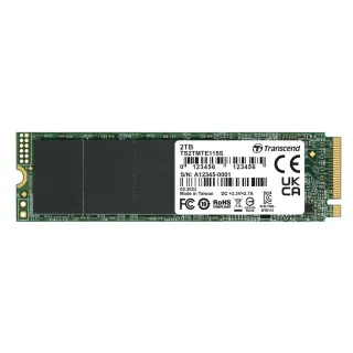 【Transcend 創見】MTE115S 2TB M.2 2280 PCIe Gen3x4 SSD固態硬碟(TS2TMTE115S 新舊包裝隨機出貨)