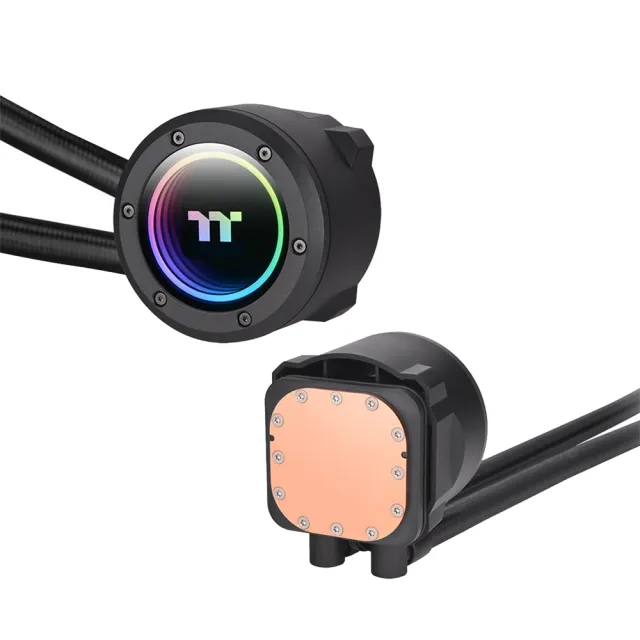 【Thermaltake 曜越】鋼影TOUGHLIQUID 240EX Pro ARGB Sync一體式水冷散熱器 240磁吸(CL-W418-PL00BL-A)