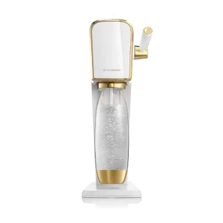 【Sodastream】ART 拉桿式自動扣瓶氣泡水機(白金)