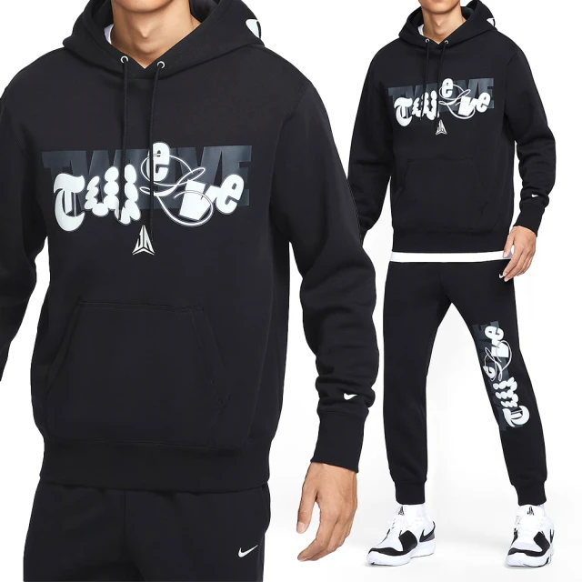 NIKE 耐吉 JA M Club BB Po Hoodie 男款 黑色 帽T 塗鴉 喬丹 連帽 長袖 FZ1039-010