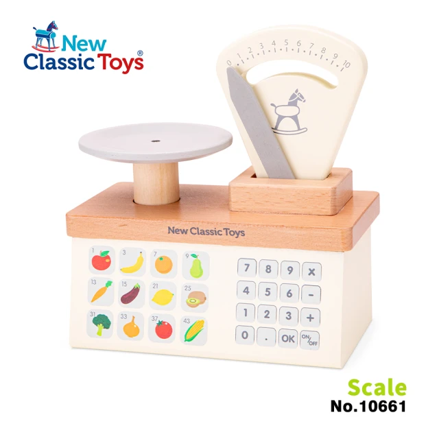 New Classic Toys 幼兒認知學習超市蔬果秤木製玩具(10661)