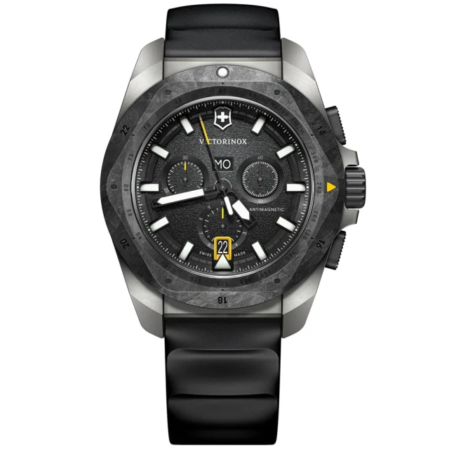 VICTORINOX 瑞士維氏 INOX Chrono 200米防水碳纖維計時腕錶/43mm(VISA-242011)