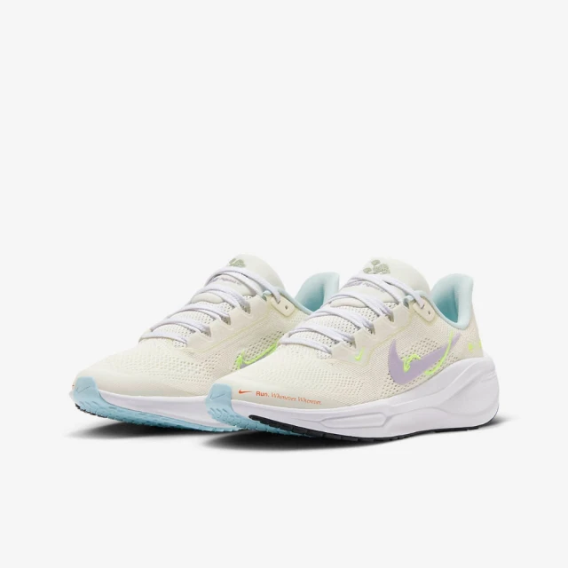 NIKE 耐吉 慢跑鞋 女鞋 大童 中童 運動鞋 緩震 AIR ZOOM PEGASUS 41 GS 米黃 HQ3468-151(3C5082)