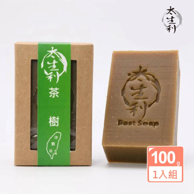 太生利 100%台灣冷製茶樹手工皂100g