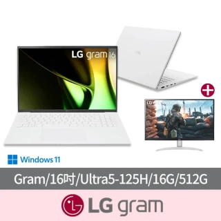 27型螢幕組★ LG 樂金 16吋Ultra 5 AI筆電(