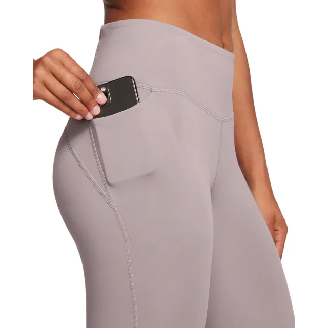 【UNDER ARMOUR】UA 女 Launch Elite涼感系列 緊身九分褲_1383367-015(灰紫色)