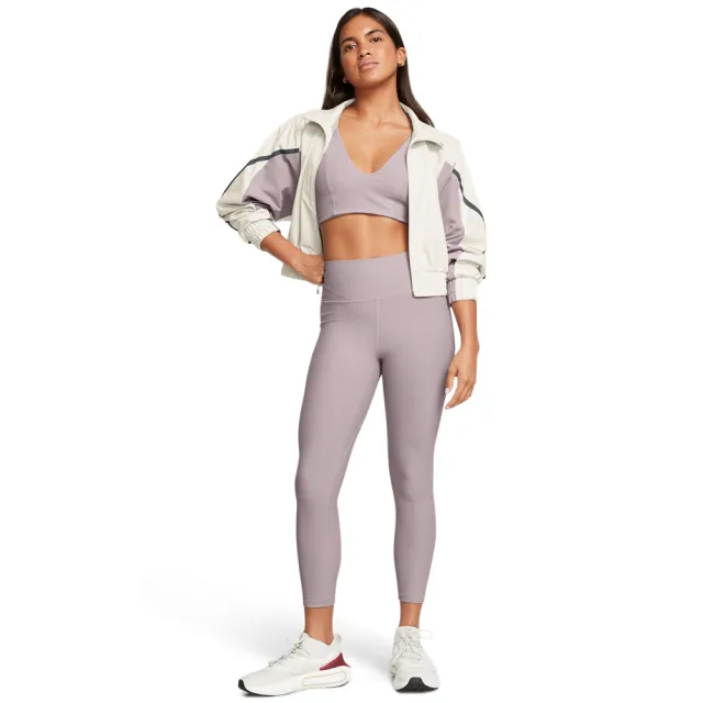 【UNDER ARMOUR】UA 女 Meridian 羅紋緊身九分褲_1386467-015(灰紫色)