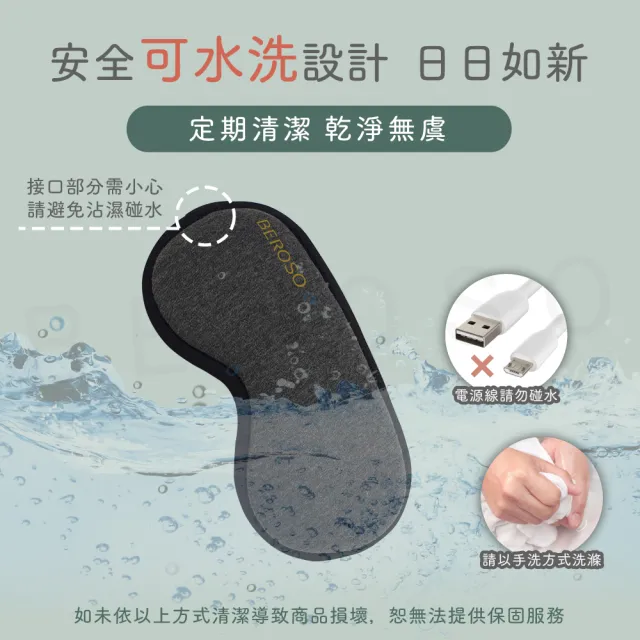【Beroso 倍麗森】恆溫式立體熱敷眼罩A00027(安心一年保固 熱敷眼罩 遮光眼罩 睡眠眼罩 )