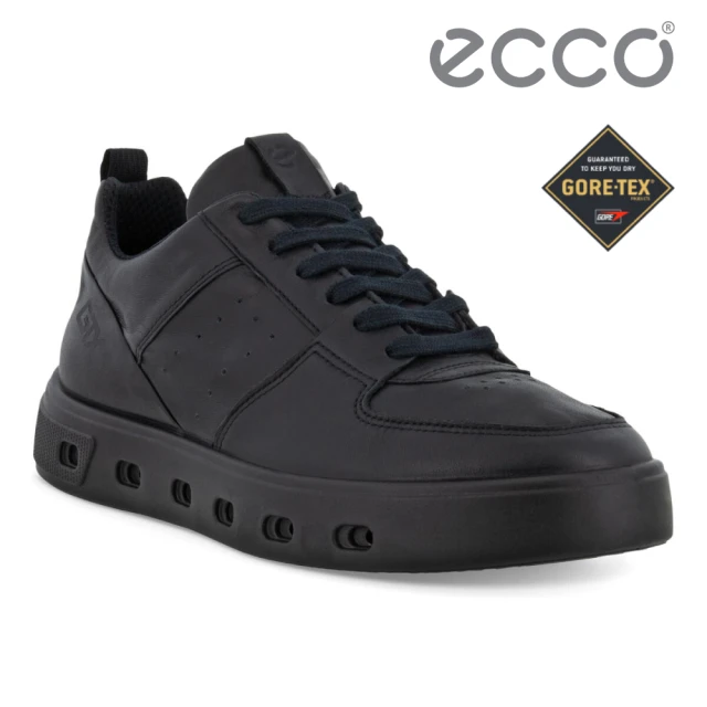 ecco STREET 720 W 街頭趣闖防水皮革休閒鞋 