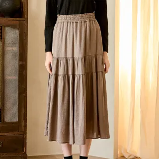 【H2O】亮面雪紡蛋糕裙(#4632005 亮面蛋糕裙 黑花色/灰綠色)