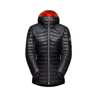 【Mammut 長毛象】Eigerjoch Advanced IN Hooded W 極限艾格防潑水羽絨連帽外套 黑色 女款 #1013-01670