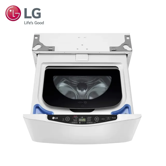 【LG 樂金】家電快配13+2公斤TWINWash◆WiFi蒸洗脫變頻滾筒洗衣機+蒸洗脫迷你洗◆白WD-S13VBW+WT-SD201AHW