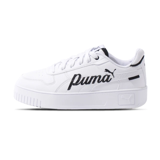 PUMA Carina Street 女鞋 白黑色 皮革 低筒 厚底 增高 小白鞋 休閒鞋 40027501