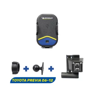 【Michelin 米其林】TOYOTA 豐田 PREVIA 2006-12 專用ML99無線充手機架(QI認證 感應自動開合 峰值15W)