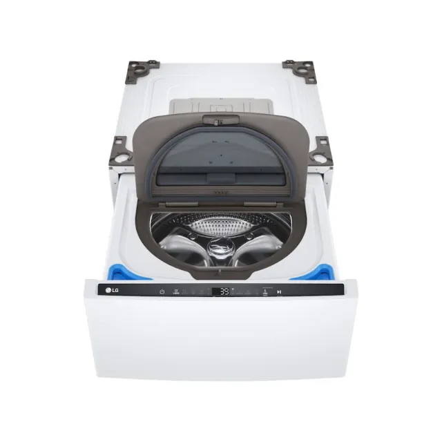 【LG 樂金】家電速22公斤+2.5公斤〔TWINWash〕蒸洗脫迷你洗+WiFi蒸洗脫變頻滾筒-白(WD-S22FW+WT-SD250HW)