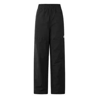 【The North Face 官方旗艦】北面女款黑色DWR防潑水舒適彈力褲腳休閒束口褲｜83TBJK3