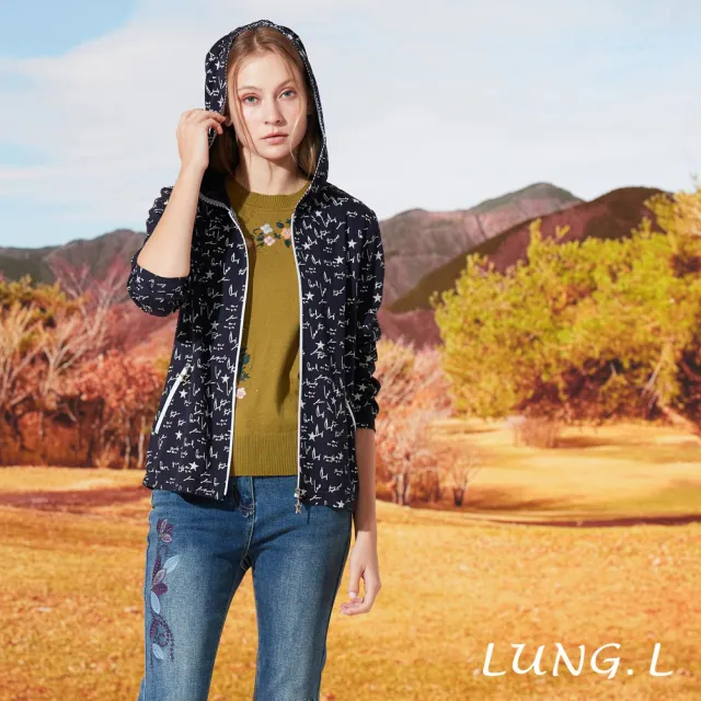 【LUNG.L 林佳樺】L847A橄欖綠手繡花搭配水鑽長袖女裝毛衣(秋冬新品 保暖)
