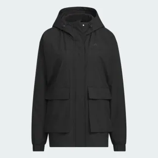【adidas 愛迪達】運動外套 休閒外套 連帽 風衣 連帽外套 女外套 MOUNTAIN PARKA(JG3812)