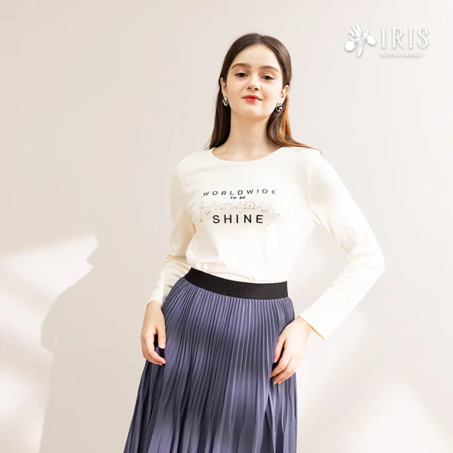 IRIS 艾莉詩 城市繁華刺繡棉上衣-2色(46922)好評