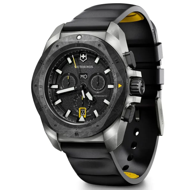 【VICTORINOX 瑞士維氏】INOX Chrono 200米防水碳纖維計時腕錶/43mm(VISA-242011)（其他規格）