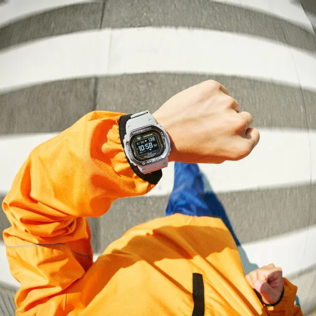 【CASIO 卡西歐】G-SHOCK G-SQUAD系列 太陽能 藍牙運動電子錶_灰_DW-H5600MB-8A9_44.5mm