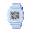 【CASIO 卡西歐】BABY-G+PLUS 系列 俏皮趣味電子錶款 藍色 BGD-10L-2_39mm