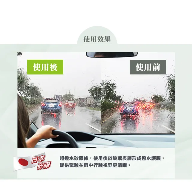 【雨盾】矽膠鍍膜通用型雨刷 雙支組 日本矽膠 撥水鍍膜 台灣製