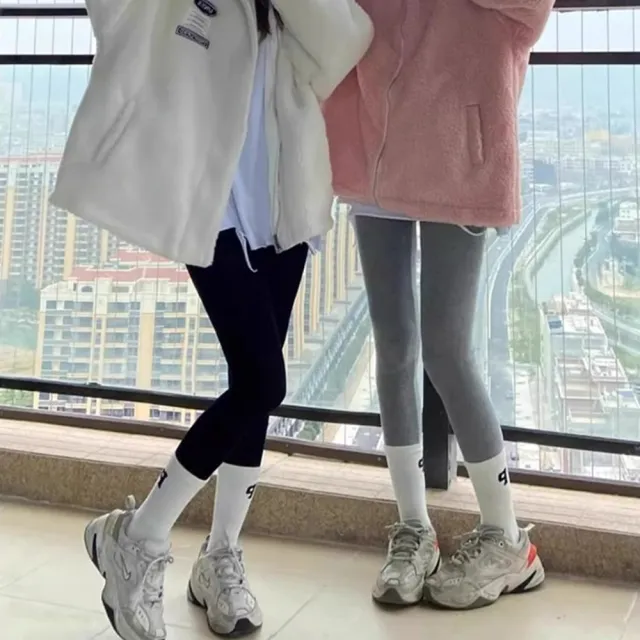 【D.studio】韓版加厚內刷毛高腰緊身內搭褲(寬褲 褲子 長褲 休閒褲 女裝 黑褲 發熱褲 保暖褲  P323)