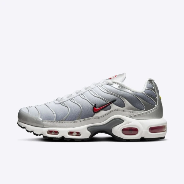 NIKE 耐吉 W Air Max Plus 女 休閒鞋 運動 慢跑 復古 氣墊 反光 銀彈 金屬銀(HM9654-001)