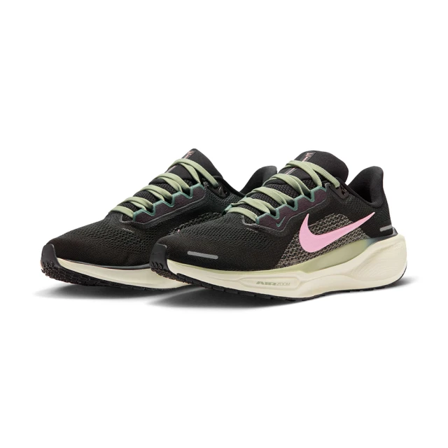 NIKE 耐吉 慢跑鞋 女鞋 運動鞋 小飛馬 緩震 W AIR ZOOM PEGASUS 41 黑綠粉 FD2723-009