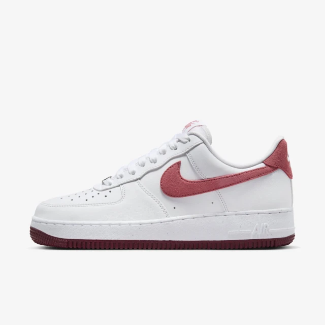 NIKE 耐吉 W Air Force 1 07 女 休閒鞋 運動 經典 AF1 穿搭 白紅(FQ7626-100)