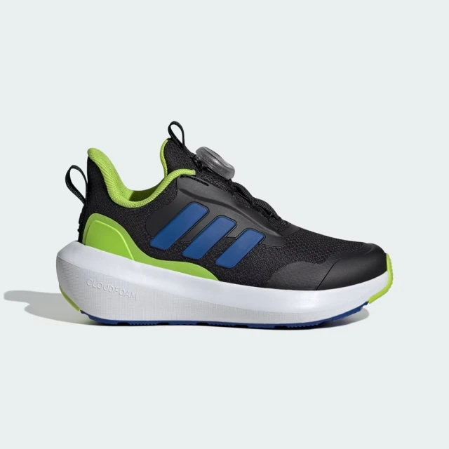 adidas 愛迪達 FORTARUN 3.0 BOA 運動鞋(IF4129 童鞋 中童慢跑鞋 轉轉鞋 黑)