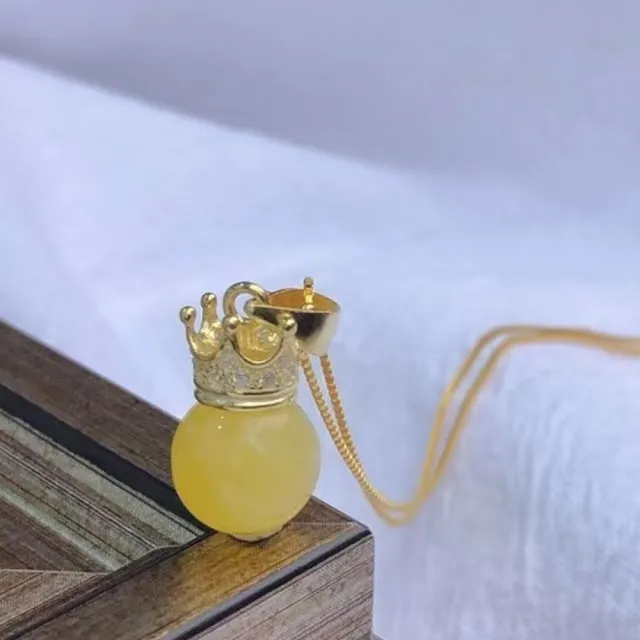 【勝弘珠寶】波羅的海金絞蜜公主項鍊-9mm