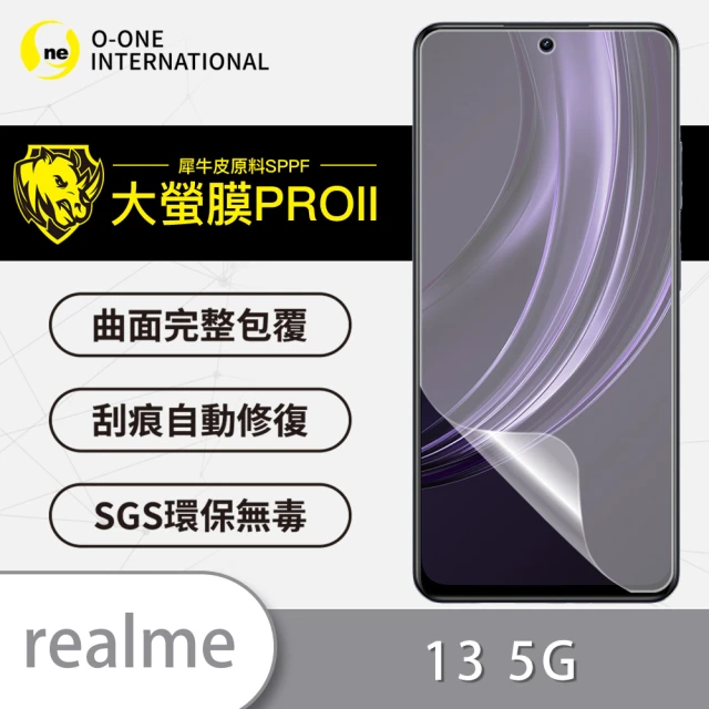 o-one realme 13系列 手機螢幕保護貼(頂級原料犀牛皮 輕微刮痕自動修復)