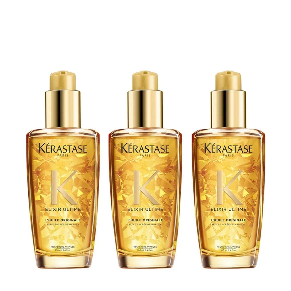 【KERASTASE 巴黎卡詩】金緻柔馭露100ml 買2送1(小金油/修護/柔順/光澤/護髮油/髮油/週年慶)