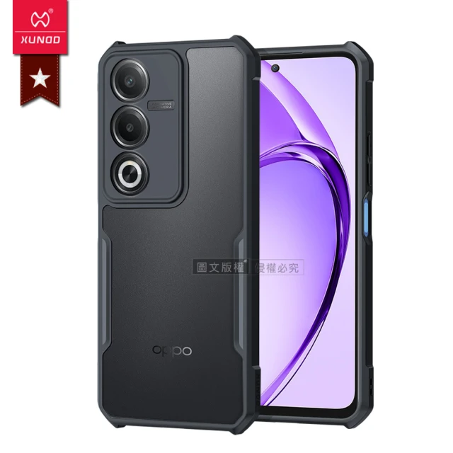 XUNDD 訊迪 OPPO A3 Pro 軍事防摔 鏡頭全包覆 清透保護手機殼-夜幕黑