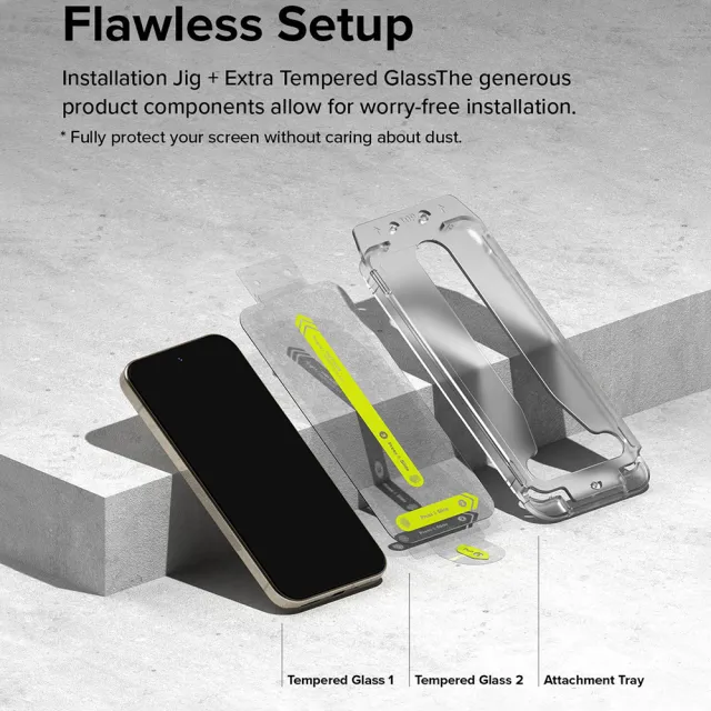 【Ringke】Google Pixel 9 ProXL/9 Pro/9 EasySlide Tempered Glass 鋼化玻璃螢幕保護貼(2入 附安裝工具)