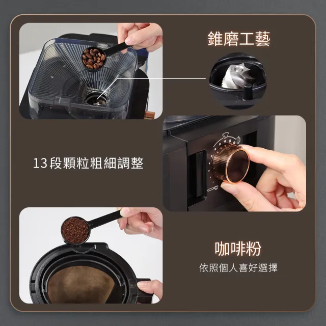 【SAMPO 聲寶】Barista自動研磨咖啡機(HM-AA10G)