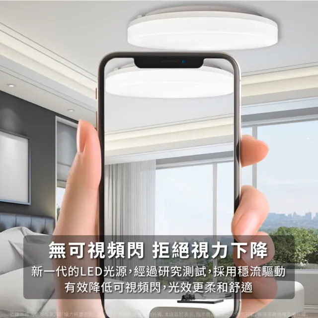 【Everlight 億光】LED 星晴 50W 全電壓 高亮度 LED 壁切單色 吸頂燈 5000流明 適用5-6坪(自然光/白光)