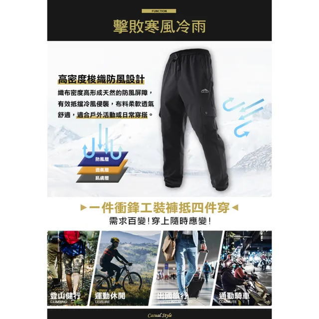 【JU SHOP】高功能抗污防潑防風工裝褲 工作褲 衝鋒褲(防風防雨 防潑水 抗汙 防刮 彈力 大尺碼 休閒褲)