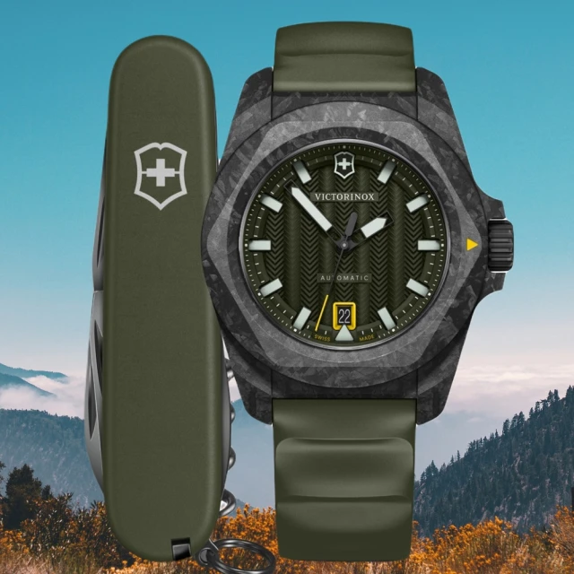 VICTORINOX 瑞士維氏 I.N.O.X 碳纖維 ISO防震 200米機械錶 41mm(VISA-242021.1 附瑞士刀)