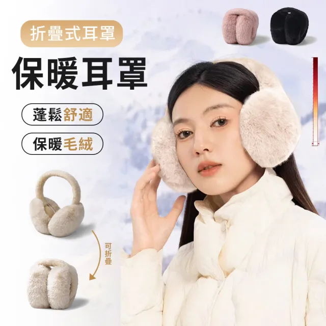 【Mass】超大保暖耳罩 男女防寒防凍護耳罩 毛茸戶外滑雪耳套(冬天旅行/戶外保暖/通勤防寒)
