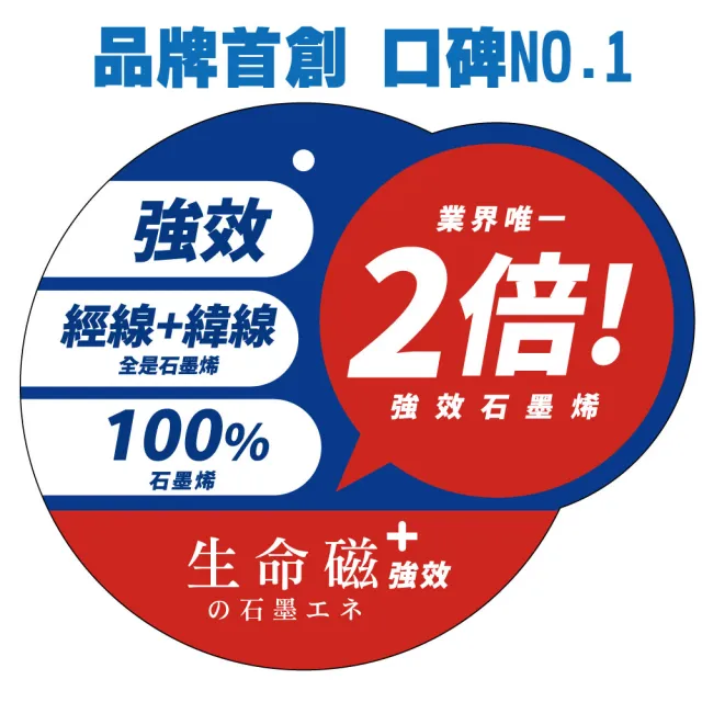 【旭】日本旭川生命磁強效EX雙倍石墨烯循環毯(經緯紗石墨烯 傳導力up 台灣製)