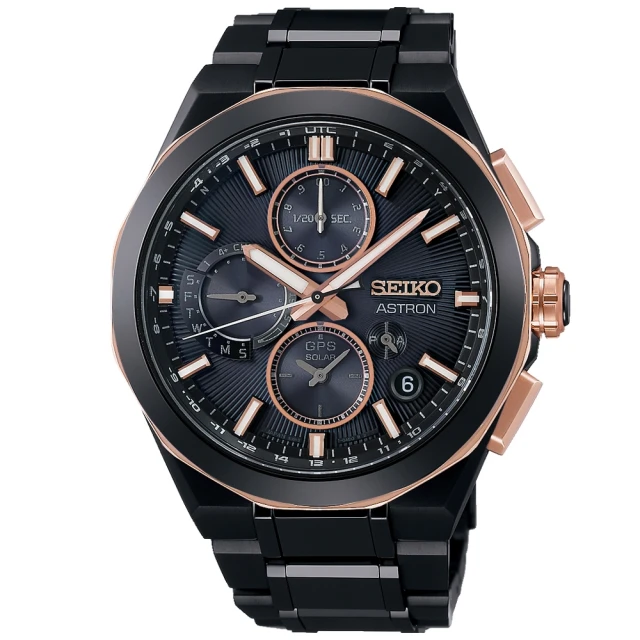 SEIKO 精工 黑標 Astron 100週年 GPS太陽能鈦金屬腕錶(5X83-0AD0SD／SSH158J1)